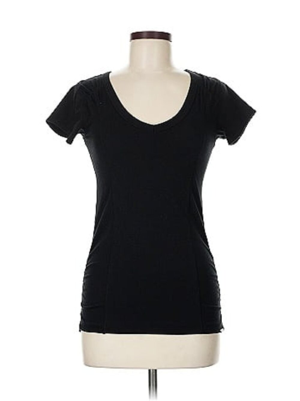 Guess Black V-Neck Short Sleeve Tee